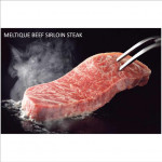 Beef Sirloin Striploin Porterhouse Has Luar Australia frozen MELTIQUE (wagyu alike) Australia HOKUBEE steak 1" 2.5cm (price/pack 2pcs 600g)